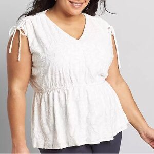 Plus Size Lane Bryant Peplum Top